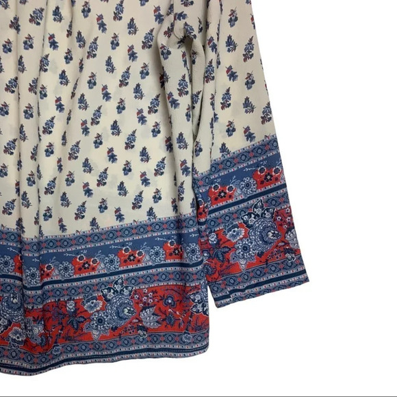 Luisa Made  In Italy Floral Paisley Blouse Size Large - Picture 4 of 11